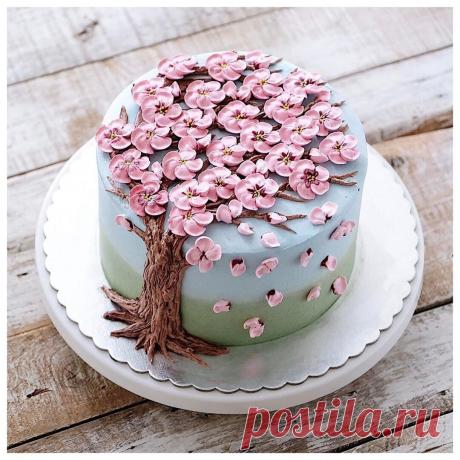 Цветущие торты с весенним настроением