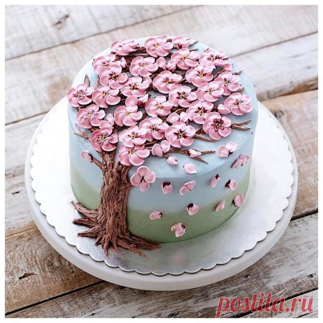 Цветущие торты с весенним настроением
