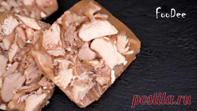 Вместо колбасы - домашний сальтисон из курицы! Зельц из курицы