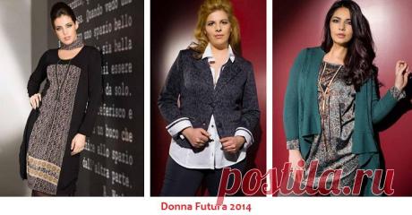 Мода для полных женщин осень-зима 2014-2015.