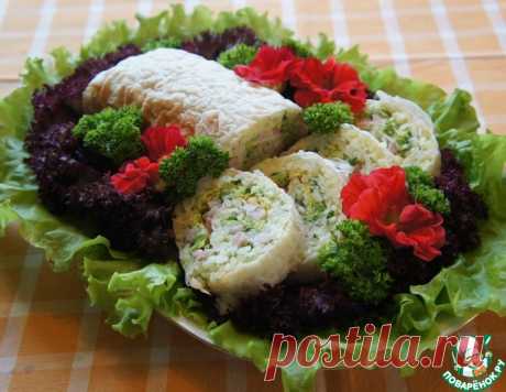 Закусочный рулет из риса с ветчиной – кулинарный рецепт