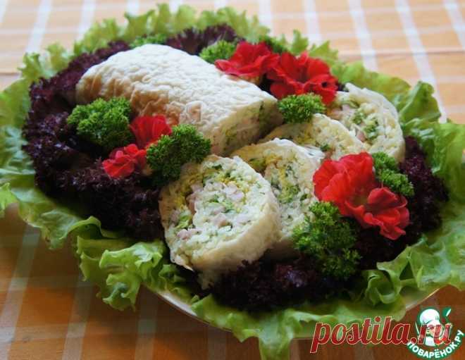 Закусочный рулет из риса с ветчиной – кулинарный рецепт