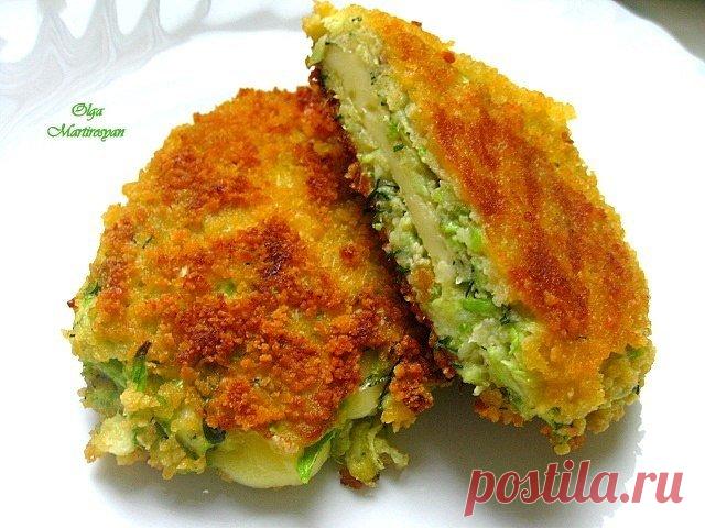 ОРИГИНАЛЬНЫЕ ШНИЦЕЛИ ИЗ КАБАЧКА С СЫРОМ.