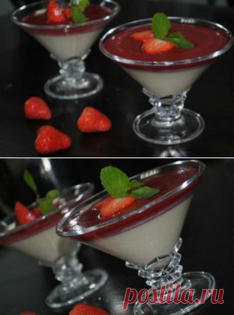 Рецепт панакота с малиновым соусом