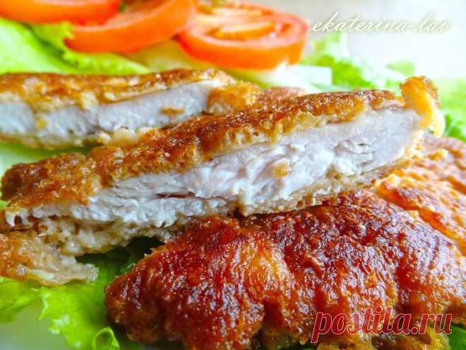 Самые вкусные куриные отбивные в сырном кляре