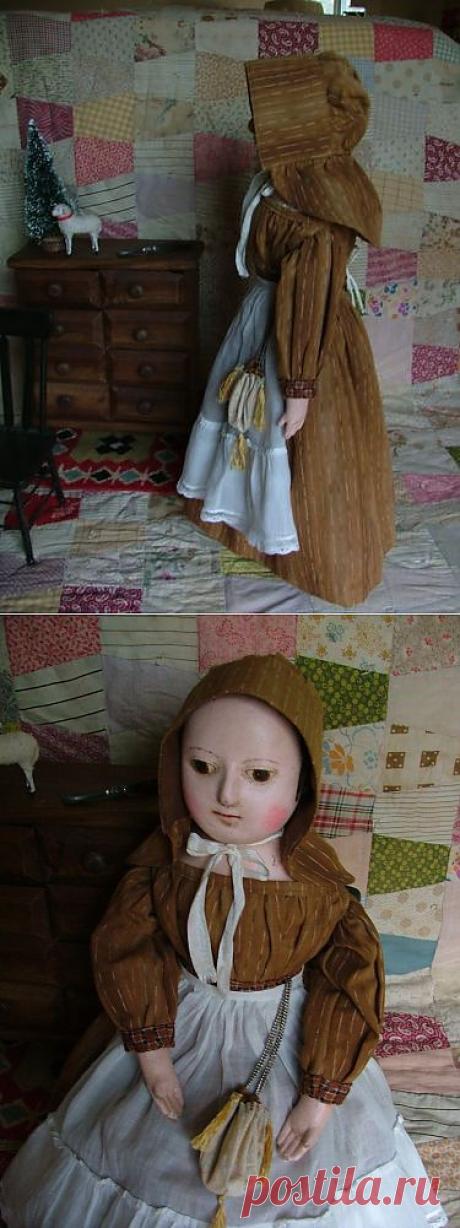 Reproduction Izannah Walker Doll Antique 19THCENTURY Cloth Doll by Sonia Krause | eBay