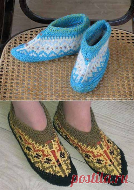 Жаккардовые мокасины | Искусница