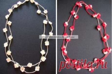 COLAR DE CROCHE- COM PASSO A PASSO!!!!! Oi meninas(os) Bom Dia!!!!! Hoje estou trazendo mais um trabalhinho, um colar de croche com florzinhas.... Esse é muito simples, diria até s...