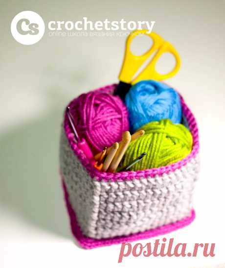 Вязаные коробки | Crochet-Story.ru