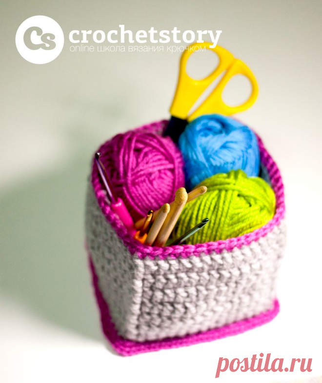 Вязаные коробки | Crochet-Story.ru