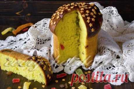 Пасхальный кулич с куркумой