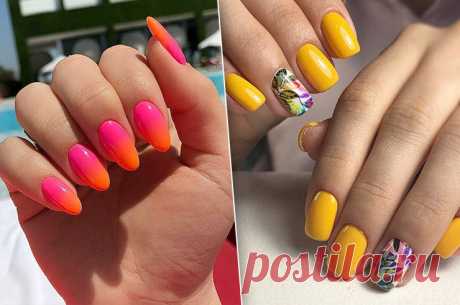 Неоновые ногти: 30 идей модного летнего маникюра | Журнал Cosmopolitan
