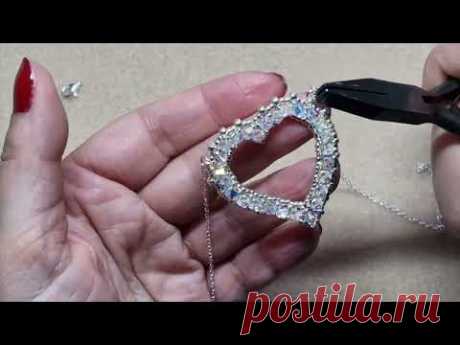 DIY Tutorial Come montare il cuore di cristallo a collana