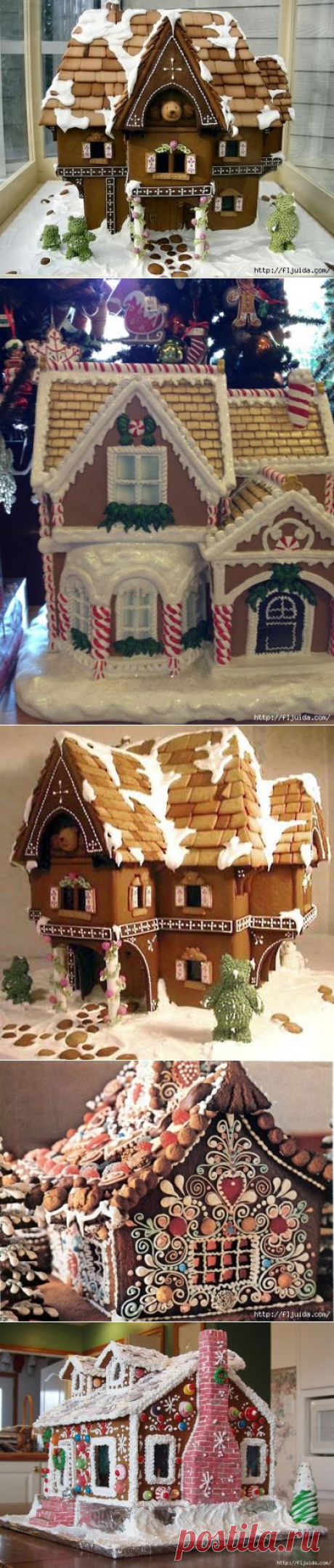 Сказочные новогодние имбирные домики своими руками.