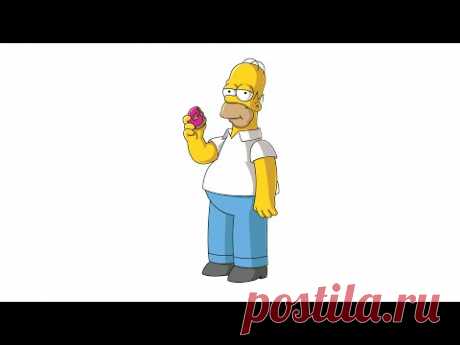 How to draw Homer Simpson from the Simpsons | drawing tutorial - YouTube