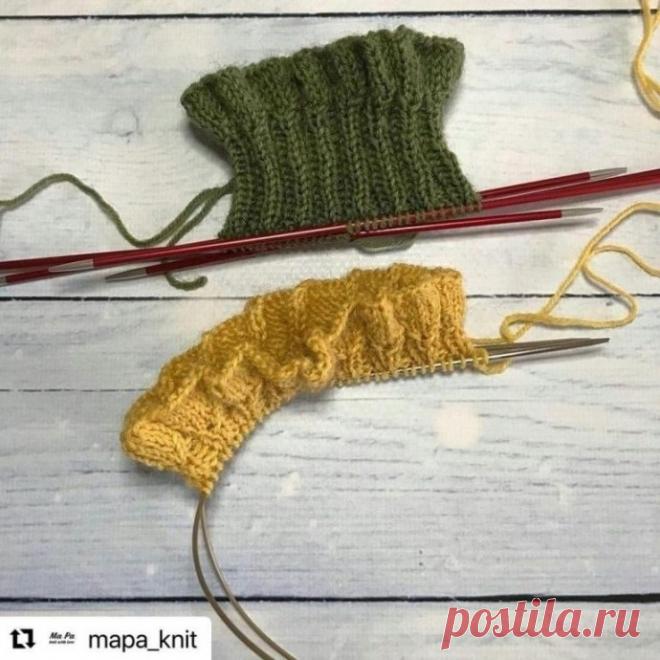 Вязаные рюши