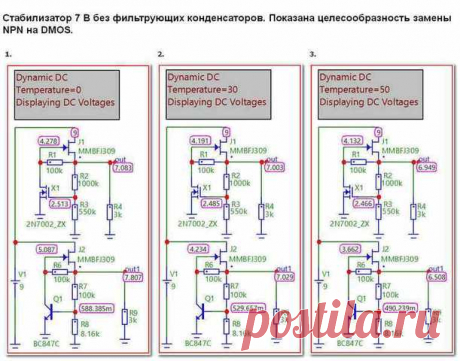 Схемы LIONSOUND
Очень понравился стабилизатор напряжения в 14 версии. В микрокапе увидел целесообразность замены биполярного управляющего транзистора на полевой. Как говориться - на любителя. Прикрепляю портянку
