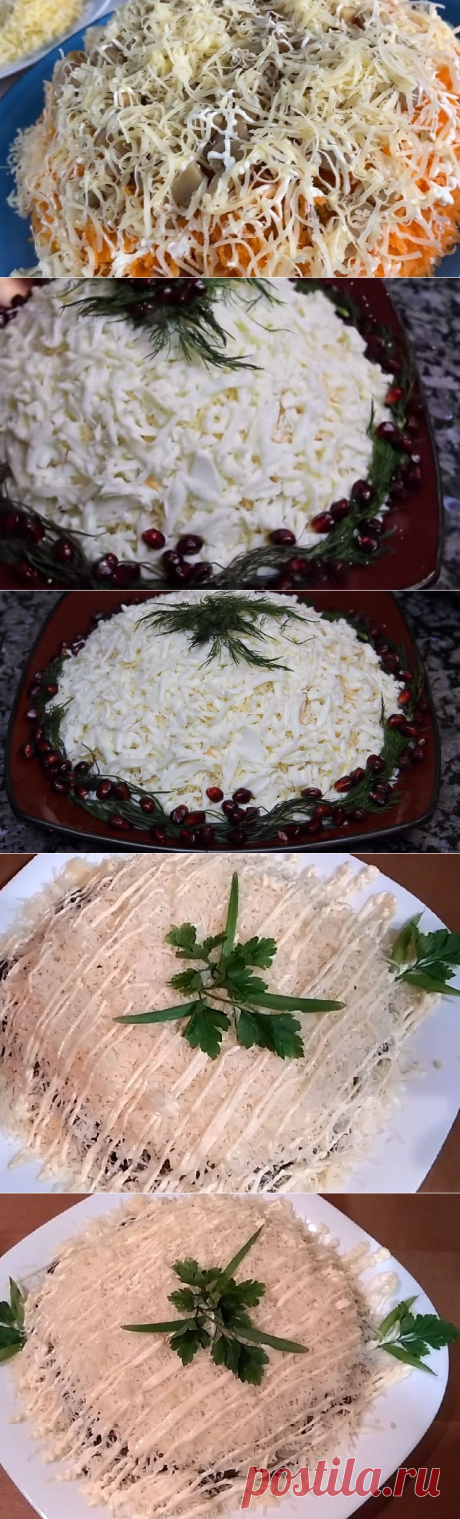 Салат &quot;Грибы под снегом&quot; — 4 рецепта