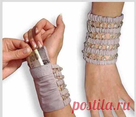 Идеи браслетов с карманами для денег и прочих мелочей — DIYIdeas
