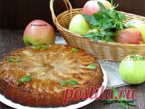 Шоколадный пирог с яблоками | Кулинария своими руками