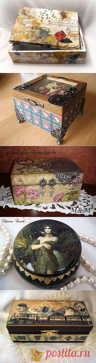 Шкатулки декупажем | 3vision - Fashon blog