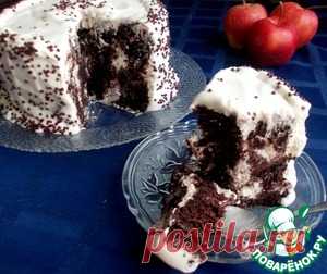 Шоколадно-сливочный торт для Ксюшеньки - кулинарный рецепт