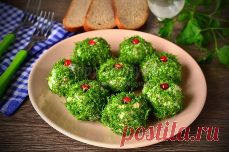 Закуска из селедки &quot;Изумрудные шарики». Рецепт с пошаговыми фото