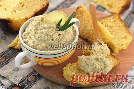 Бутербродная намазка из сардин, яиц и плавленного сырка