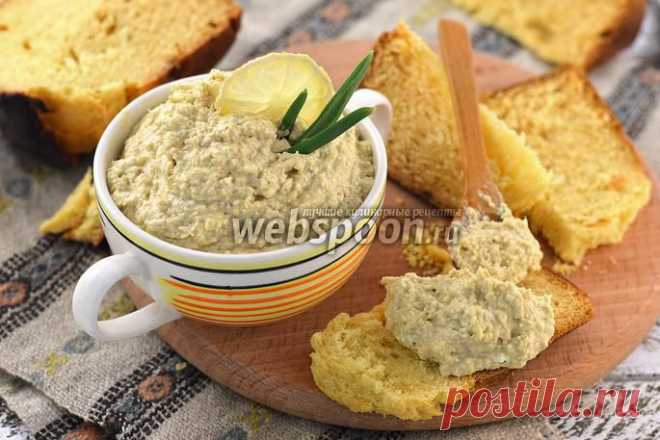 Бутербродная намазка из сардин, яиц и плавленного сырка