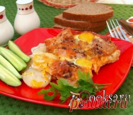 Пангасиус на овощной подушке под сыром с перепелиными яйцами фото рецепт приготовления