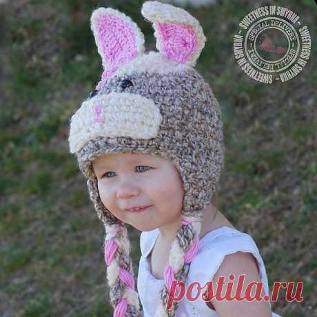 Вяжем детские шапочки с ушками на спицах и крючком. Мастер-классы и много идей!.
