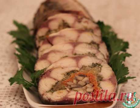 Рулет из скумбрии с грибами