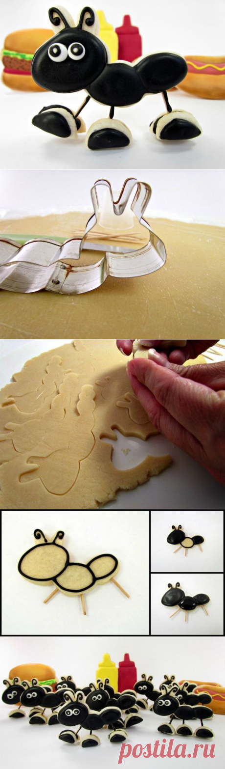 Ant Cookies That Stand up! - The Bearfoot Baker