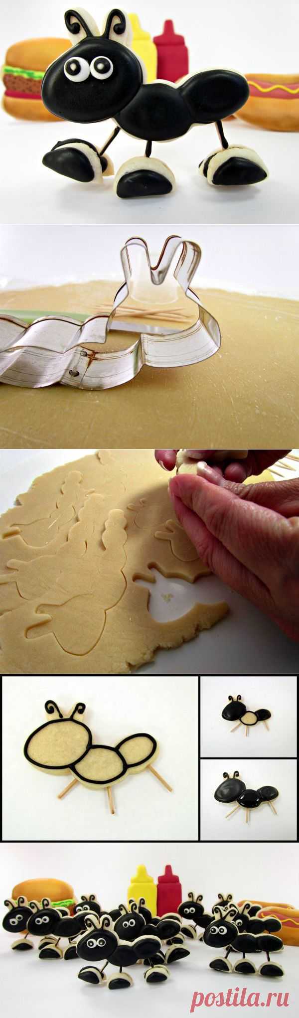 Ant Cookies That Stand up! - The Bearfoot Baker