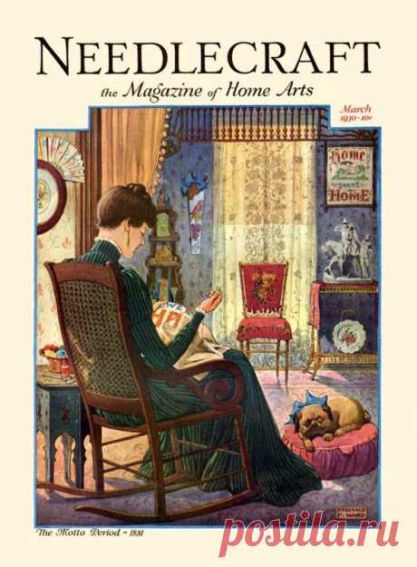 Обложки журнала &quot;Рукоделие&quot; (Needlecraft) 1930-х годов.