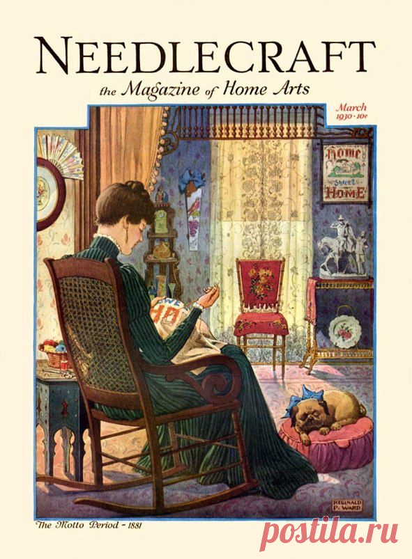 Обложки журнала "Рукоделие" (Needlecraft) 1930-х годов.