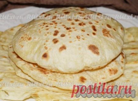 Пита на сковороде - 20 пошаговых фото в рецепте Пита - это круглая лепешка с 
