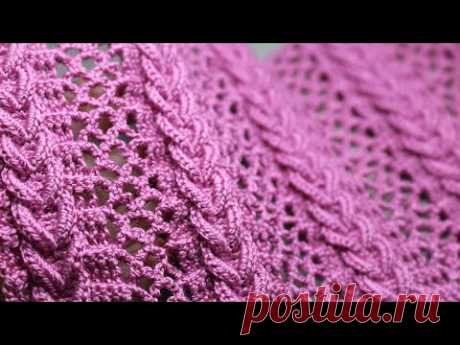ИДЕАЛЬНО! Узор КОСИЧКИ крючком ВЯЗАНИЕ всего 2 ряда и такая красота! EASY Pattern Crochet