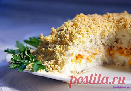 Традиционные салаты из куриной печени
