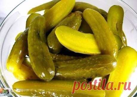 Бочковые хрустящие огурчики