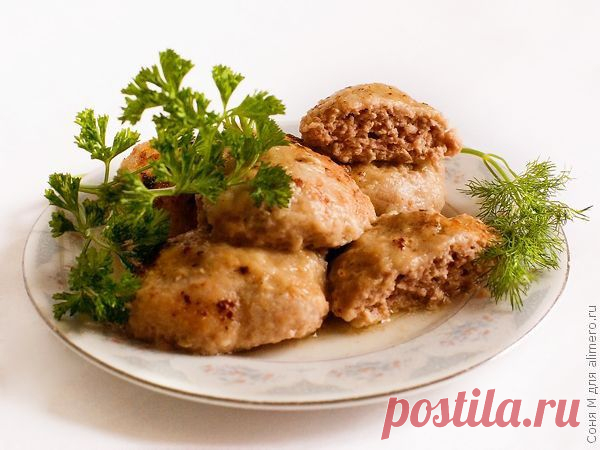 Детские котлетки с кабачком и творогом