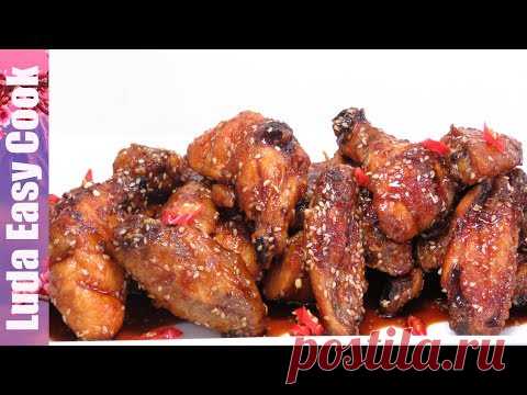 ОЧЕНЬ ВКУСНЫЕ КУРИНЫЕ КРЫЛЫШКИ в СОУСЕ ТЕРИЯКИ с медом и кунжутом | TERIYAKI CHICKEN WINGS RECIPE