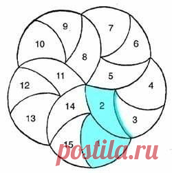 Необычный вязанный коврик