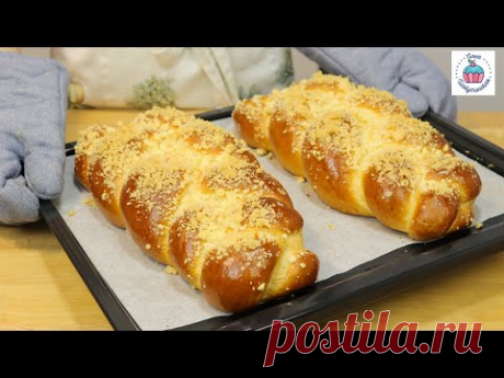 Сдобная ванильная плетёнка с хрустящей крошкой