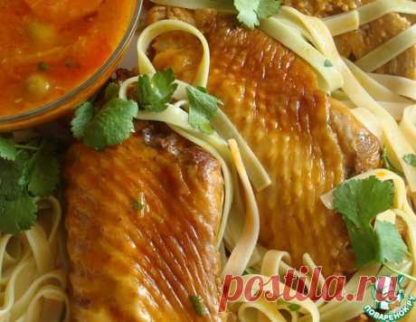 Куриные крылышки в соусе из оливок – кулинарный рецепт