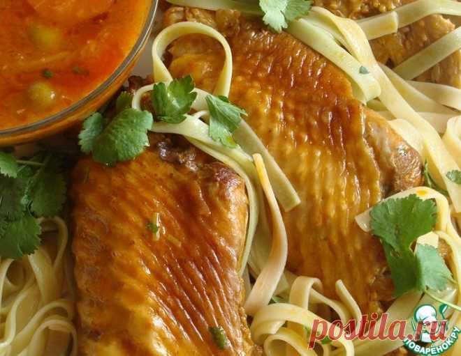Куриные крылышки в соусе из оливок – кулинарный рецепт