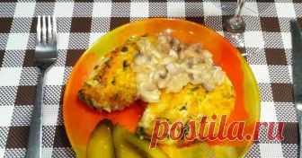 Классный рецепт - Рисовые котлеты с грибным соусом!