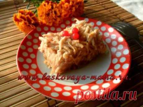 Овсяная запеканка с яблоками