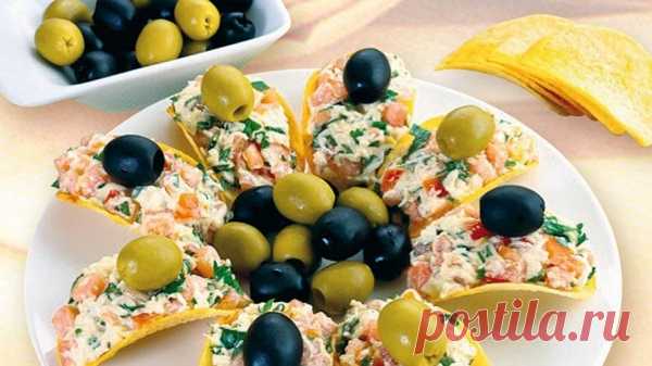 Закуски на чипсах