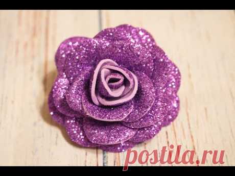Розы из фоамирана своими руками легко и быстро / Rose in gomma crepla
В данном видео хочу вам показать как легко можно сделать красивую розу из глиттерного фоамирана. 
In questo video, voglio mostrarvi quanto sia facile fare una bella rosa dal gomma crepla.
